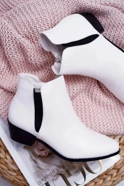 Boto Botki Zimowe Damskie|Brązowe I Beżowe Botki*Damskie Botki Płaskie Białe Murino