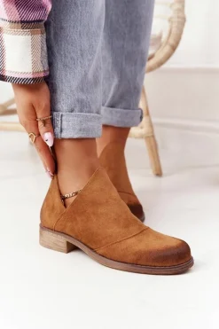 Damskie Boto Damskie Botki Z Wycięciami Camel Hillary