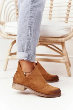 Damskie Boto Damskie Botki Z Wycięciami Camel Hillary