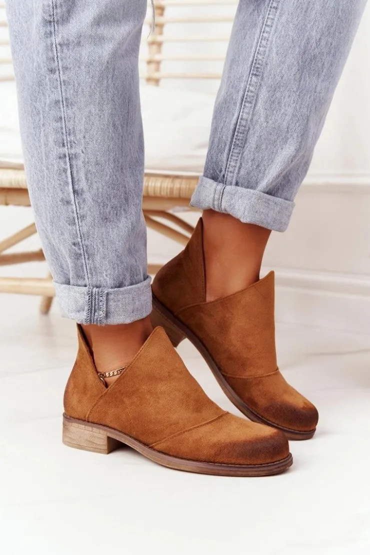 Damskie Boto Damskie Botki Z Wycięciami Camel Hillary