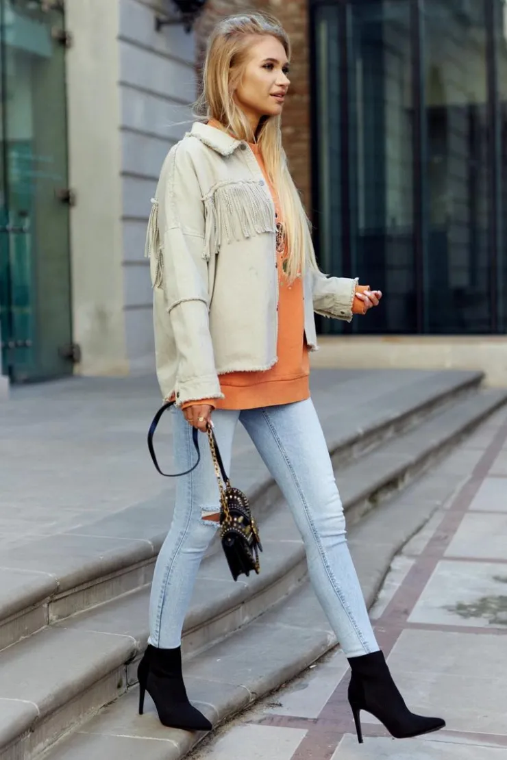 New Damskie buty S.Barski Damskie Botki Ze Skarpetą Na Szpilce Czarne Last Night