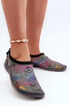 Boto Trampki Damskie Slip-On*Damskie Buty Do Wody PROWATER PRO-24-48-033L Szare