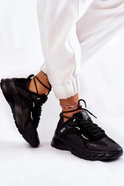 Sale Big Star Shoes Damskie Buty Sportowe Big Star KK274056 Czarne