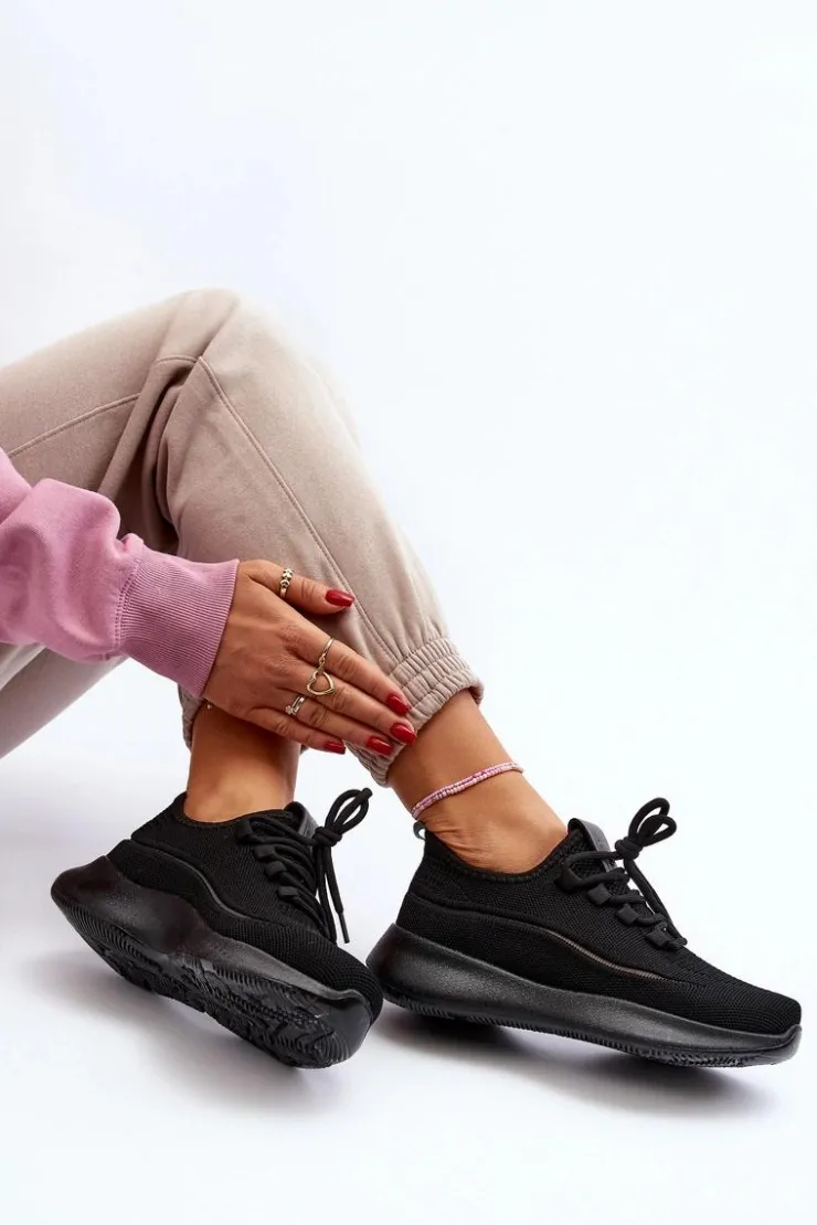 Damskie Big Star Shoes Damskie Buty Sportowe Big Star NN274663 Czarne