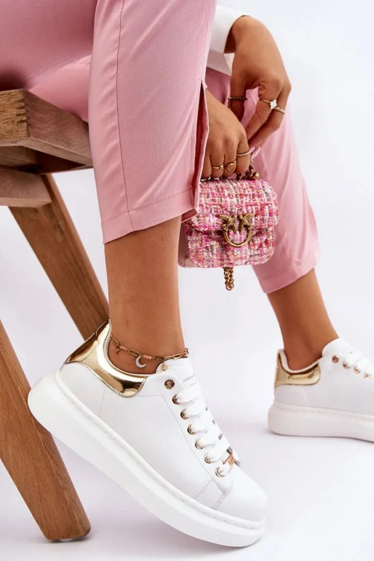 Damskie GOE Damskie Buty Sportowe LL2N4011 Biało-Złote