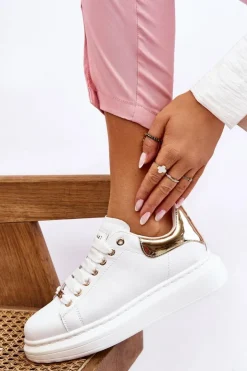 Damskie GOE Damskie Buty Sportowe LL2N4011 Biało-Złote