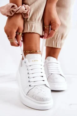 Sale GOE Damskie Buty Sportowe JJ2N4053 Białe