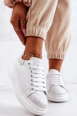 Sale GOE Damskie Buty Sportowe JJ2N4053 Białe