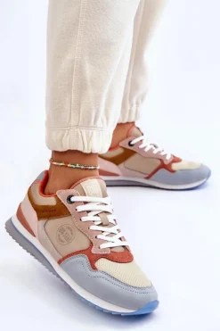 Big Star Shoes Damskie Buty Sportowe Memory Foam System Big Star LL274348 Multikolor