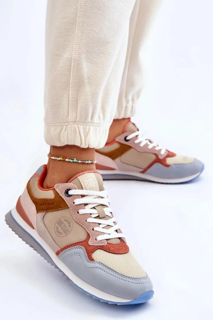 Big Star Shoes Damskie Buty Sportowe Memory Foam System Big Star LL274348 Multikolor