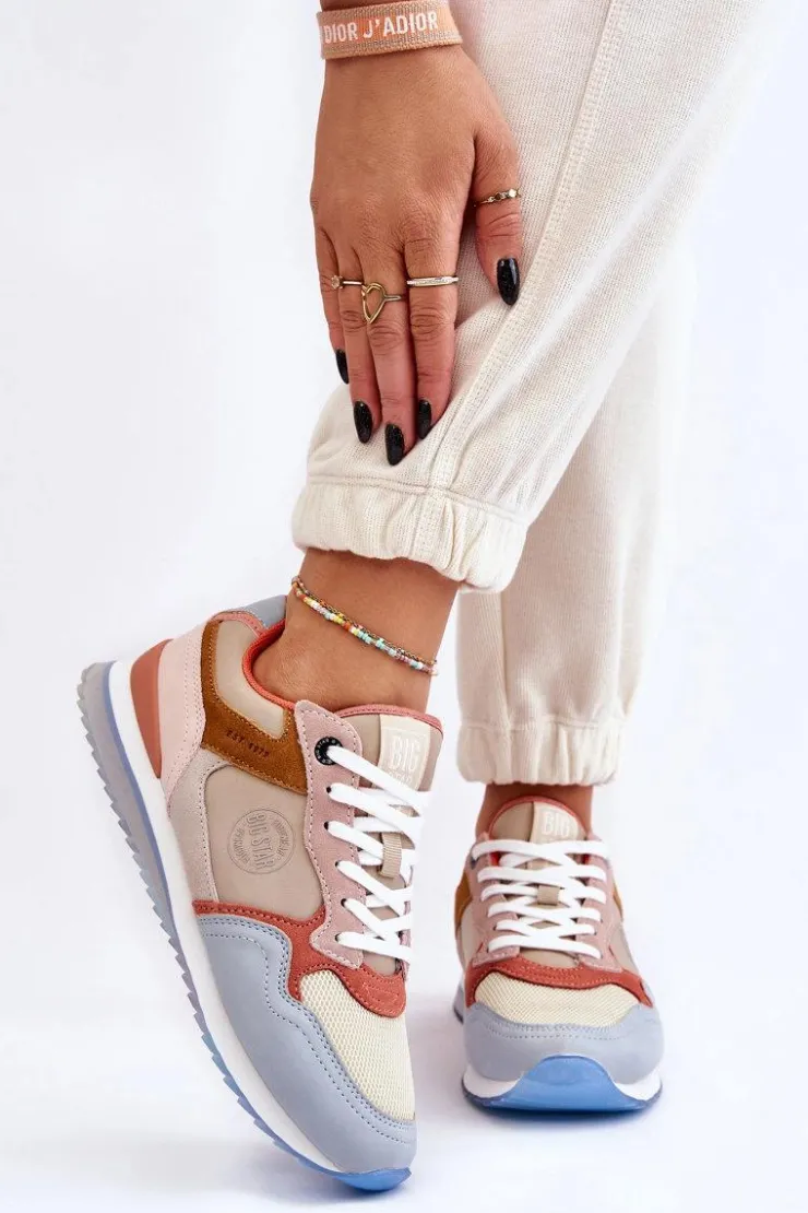 Big Star Shoes Damskie Buty Sportowe Memory Foam System Big Star LL274348 Multikolor