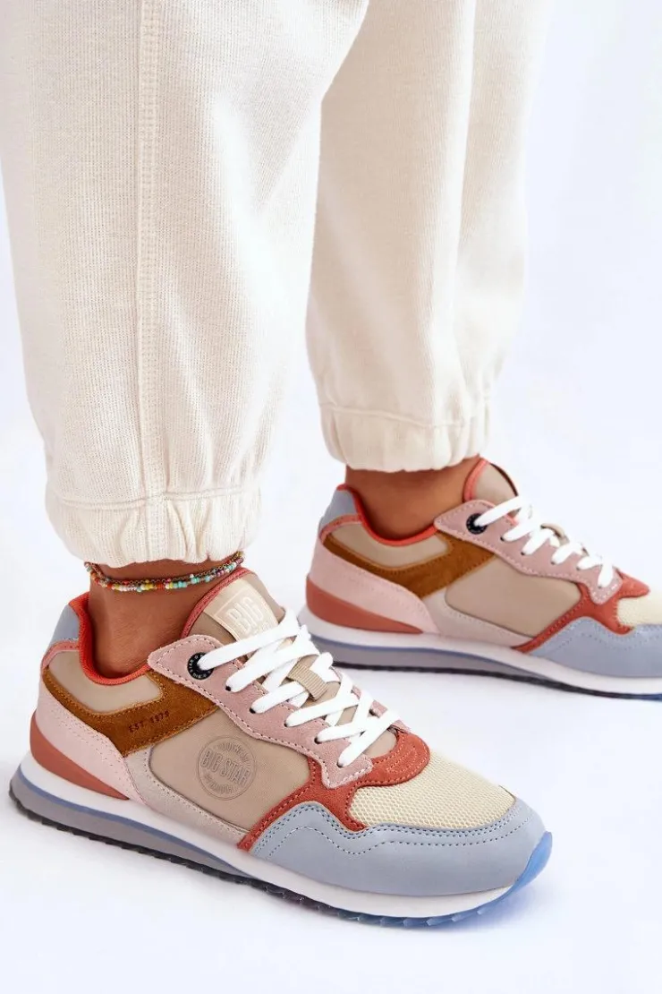 Big Star Shoes Damskie Buty Sportowe Memory Foam System Big Star LL274348 Multikolor