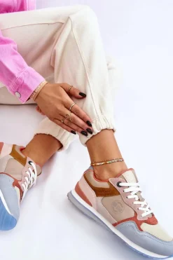 Big Star Shoes Damskie Buty Sportowe Memory Foam System Big Star LL274348 Multikolor