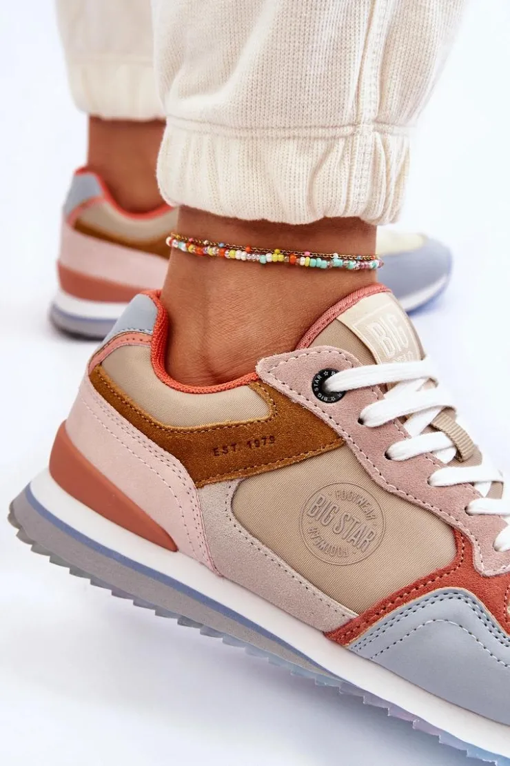 Big Star Shoes Damskie Buty Sportowe Memory Foam System Big Star LL274348 Multikolor
