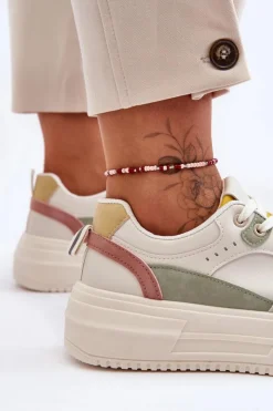 Boto Damskie Buty Sportowe Na Masywnej Platformie Wielokolorowe Gemma