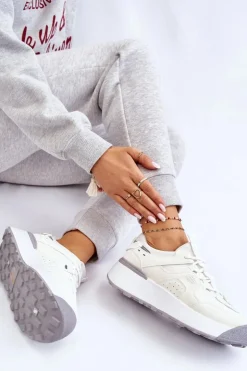 Clearance Boto Damskie Buty Sportowe Na Platformie Białe Dakari
