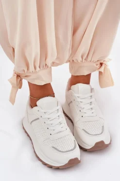 Damskie Boto Damskie Buty Sportowe Na Platformie Białe Yandia