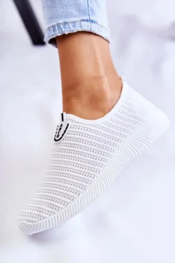 Damskie Boto Damskie Buty Sportowe Slip-On Białe Charlien