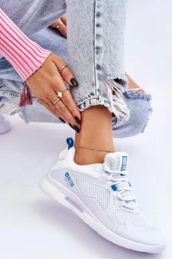 Damskie Big Star Shoes Damskie Buty Sportowe Sneakersy Big Star LL274373 Białe