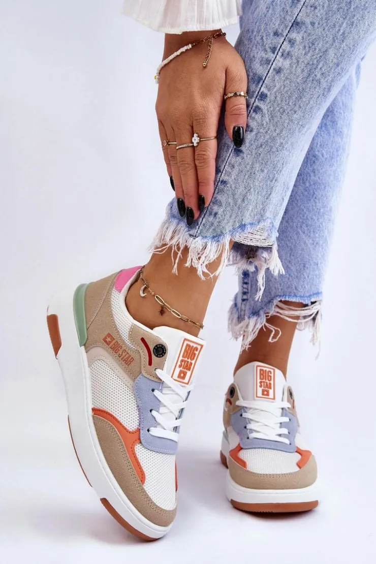 Clearance Big Star Shoes Damskie Buty Sportowe Sneakersy Big Star LL274437 Multikolor