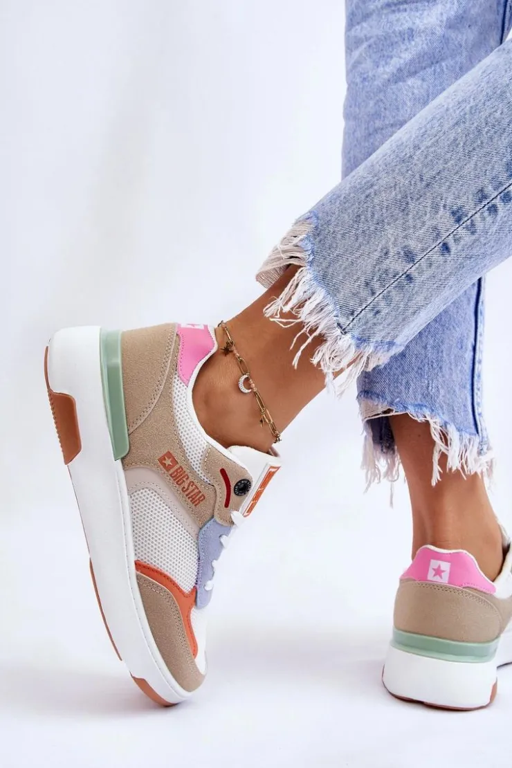 Clearance Big Star Shoes Damskie Buty Sportowe Sneakersy Big Star LL274437 Multikolor