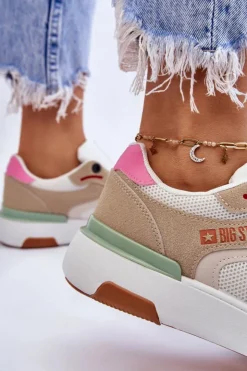 Clearance Big Star Shoes Damskie Buty Sportowe Sneakersy Big Star LL274437 Multikolor