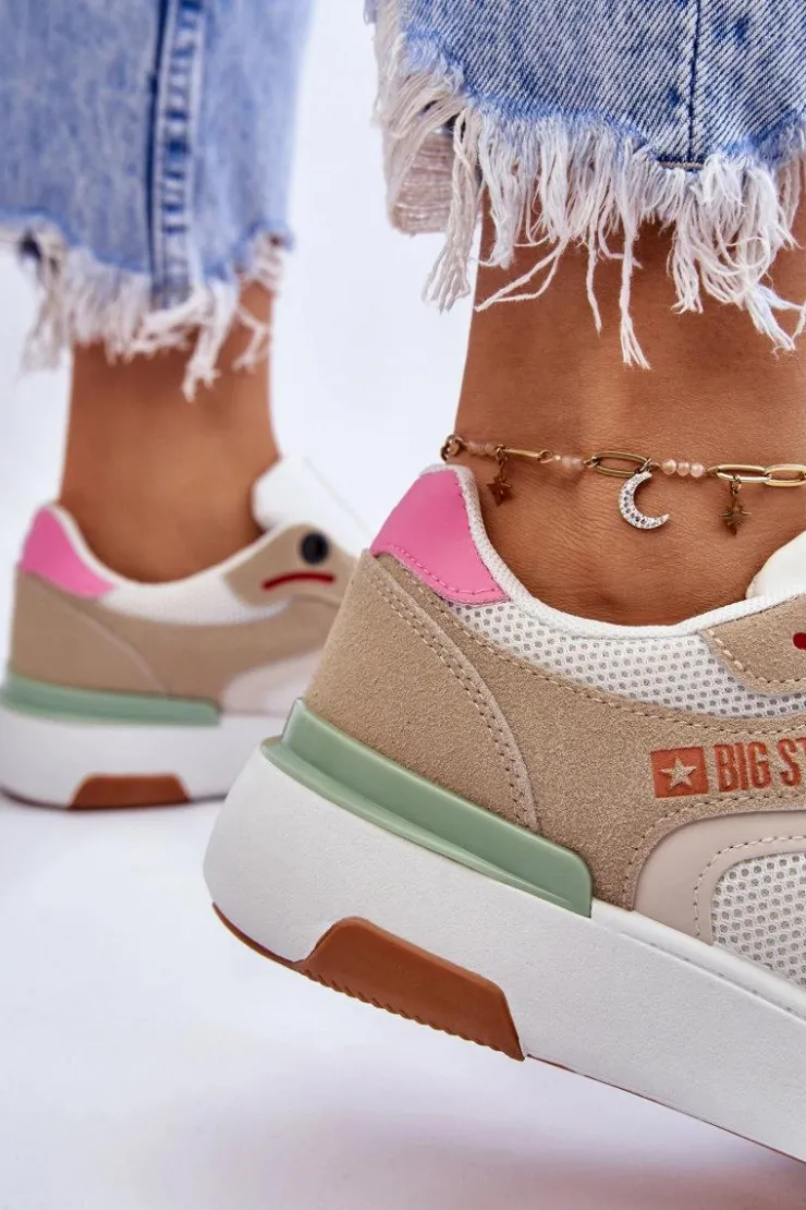 Clearance Big Star Shoes Damskie Buty Sportowe Sneakersy Big Star LL274437 Multikolor