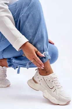 Damskie Boto Damskie Buty Sportowe Sneakersy Beżowe Feluci