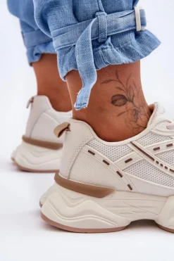 Damskie Boto Damskie Buty Sportowe Sneakersy Beżowe Feluci