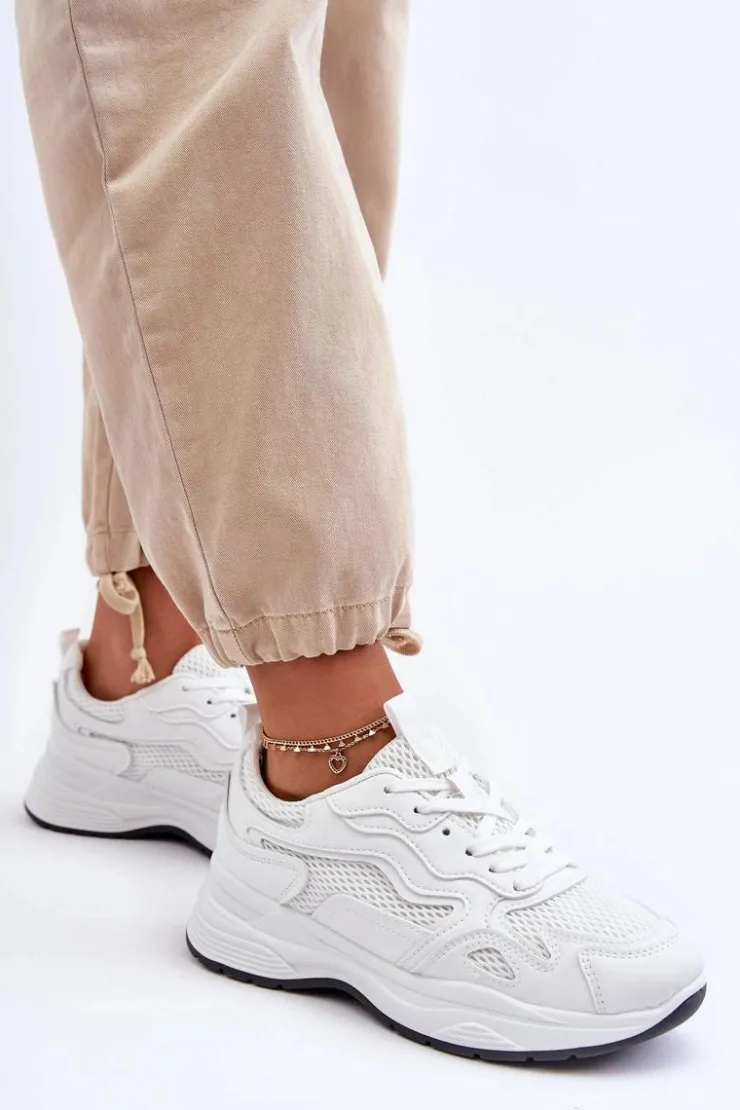 Best Boto Damskie Buty Sportowe Sneakersy Na Platformie Białe Lomare