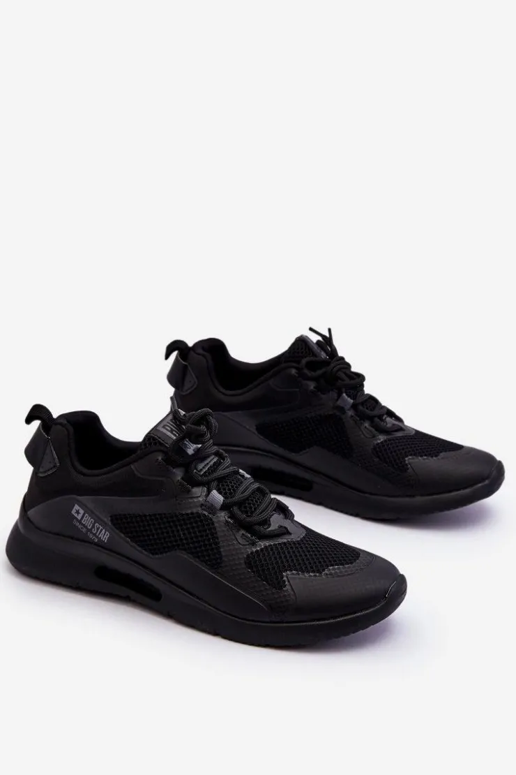 Damskie Big Star Shoes Damskie Buty Sportowe Sneakersy Big Star LL274372 Czarne