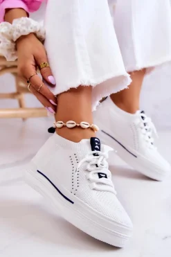 Damskie GOE Damskie Buty Sportowe Sneakersy JJ2N4164 Białe