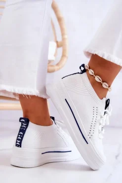 Damskie GOE Damskie Buty Sportowe Sneakersy JJ2N4164 Białe