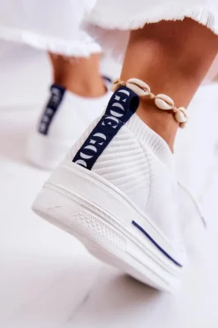 Damskie GOE Damskie Buty Sportowe Sneakersy JJ2N4164 Białe