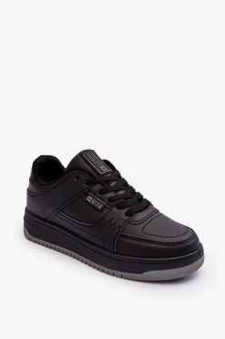 Big Star Shoes Buty Sportowe Big Star|Sneakersy Damskie*Damskie Buty Sportowe Sneakersy Big Star MM274353 Czane Czarny