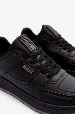 Big Star Shoes Buty Sportowe Big Star|Sneakersy Damskie*Damskie Buty Sportowe Sneakersy Big Star MM274353 Czane Czarny