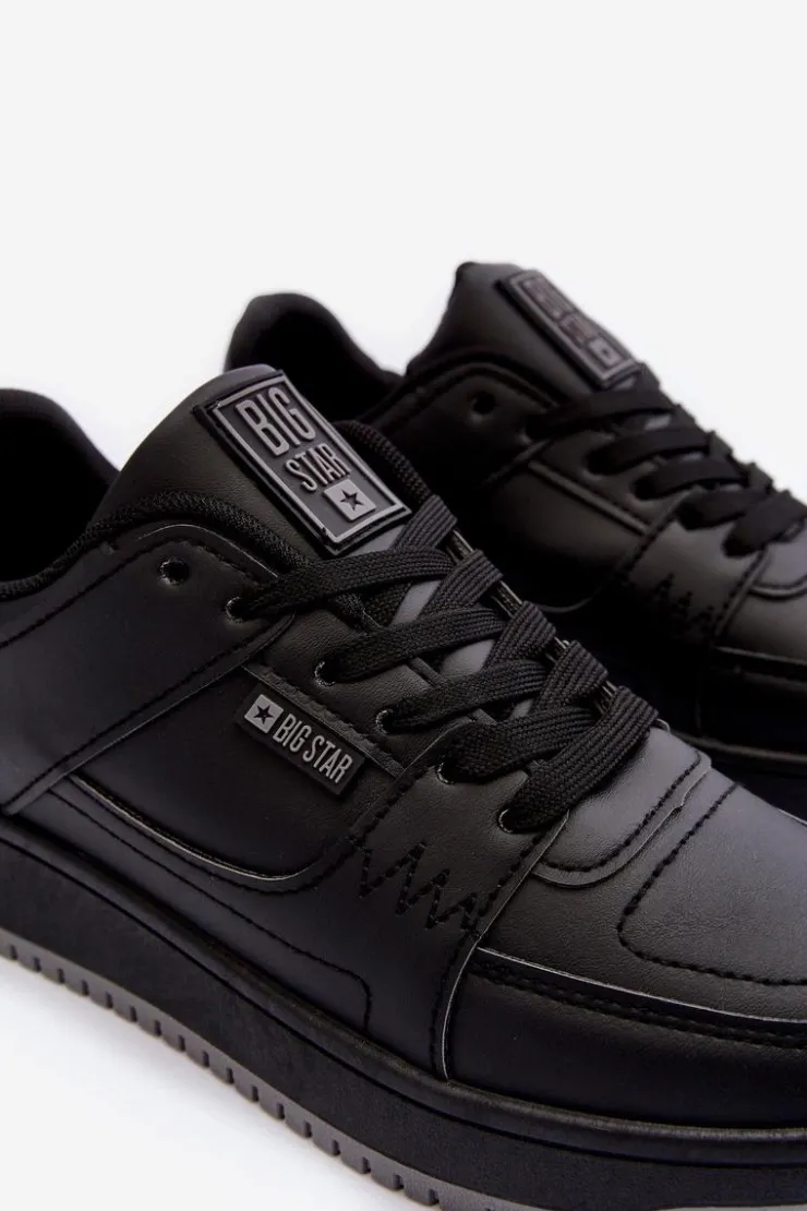 Big Star Shoes Buty Sportowe Big Star|Sneakersy Damskie*Damskie Buty Sportowe Sneakersy Big Star MM274353 Czane Czarny