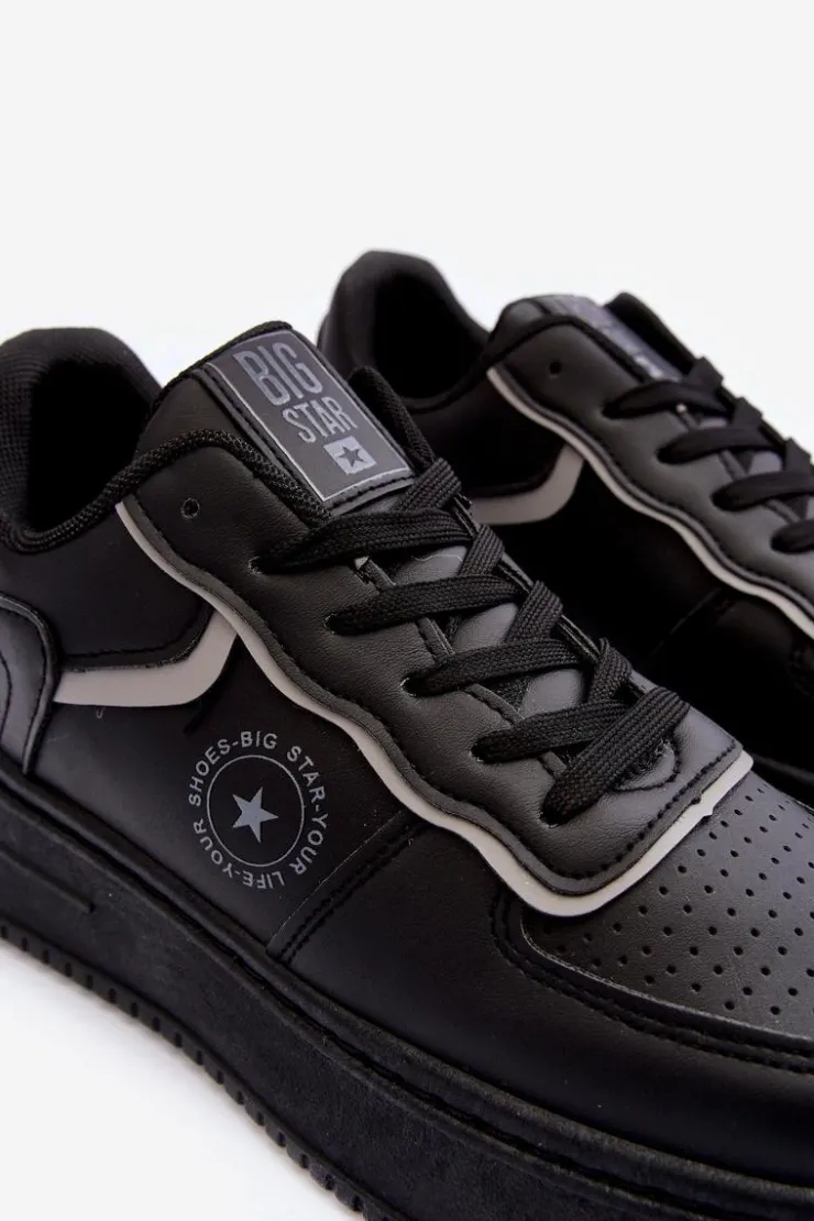 Damskie Big Star Shoes Damskie Buty Sportowe Sneakersy Big Star MM274232 Czarne