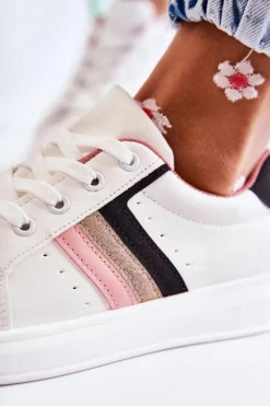 Damskie Boto Damskie Buty Sportowe Wiązane Białe Renesme