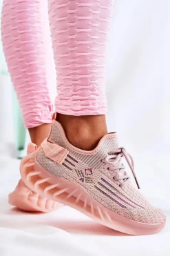 Damskie Boto Damskie Buty Sportowe Wsuwane Różowe Hermiona