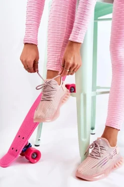 Damskie Boto Damskie Buty Sportowe Wsuwane Różowe Hermiona