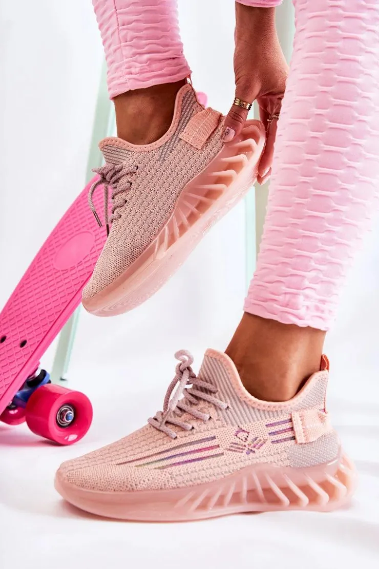 Damskie Boto Damskie Buty Sportowe Wsuwane Różowe Hermiona