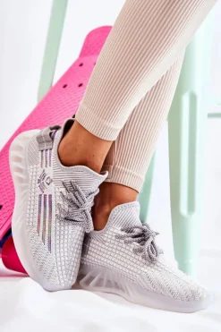 Damskie Boto Damskie Buty Sportowe Wsuwane Szare Rokko