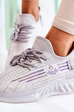 Damskie Boto Damskie Buty Sportowe Wsuwane Szare Rokko