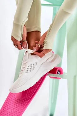 Best Boto Damskie Buty Sportowe Wsuwane Białe Savanna