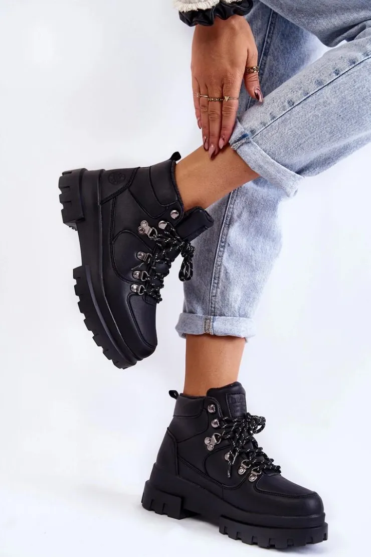 Damskie Lee Cooper Damskie Buty Trekkingowe LCJ-22-31-1435 Czarne