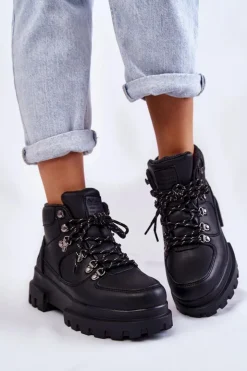 Damskie Lee Cooper Damskie Buty Trekkingowe LCJ-22-31-1435 Czarne