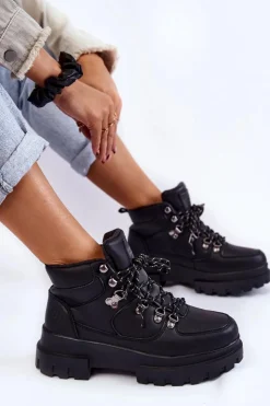 Damskie Lee Cooper Damskie Buty Trekkingowe LCJ-22-31-1435 Czarne