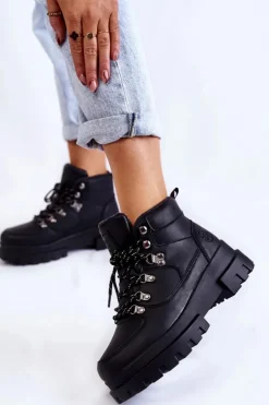 Damskie Lee Cooper Damskie Buty Trekkingowe LCJ-22-31-1435 Czarne