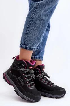 Discount Lee Cooper Damskie Buty Trekkingowe Trapery LCJ-23-01-2020L Czarne